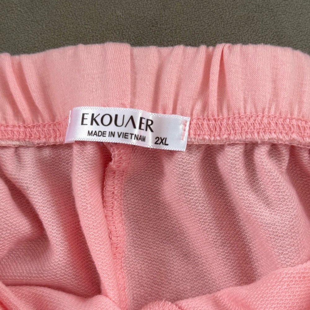 Pink Women's Lounge Set, Peachy Pink, 2X - Picture 13 of 15